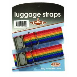 Arno Suitcase straps Luggage straps 2 Pieces Black
