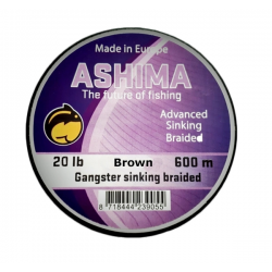 Ashima Gangster 8 Braided Sink Dark Brown 25LB 600m