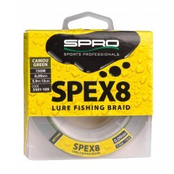 Spro SPEX8 BRAID CAMOU GRÜN 0,21 MM 150 M