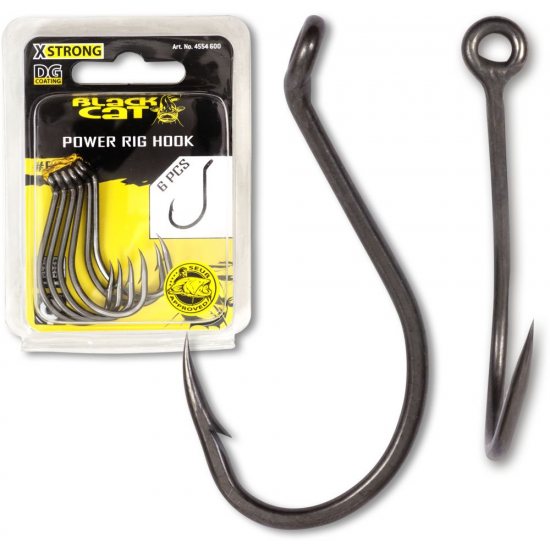 Black Cat Power Rig Hook DG - 6 Pieces