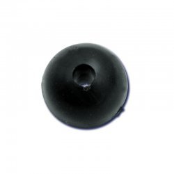 Black Cat Rubber Shock Bead 10MM - 10 Stk