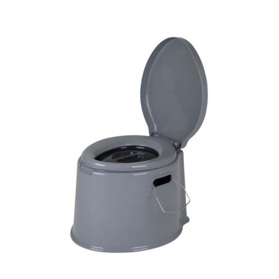 Bo-Camp Tragbare Toilette 7 Liter Grau