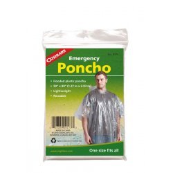 Coghlans Emergency poncho 2.03x1.27 meter Transparent