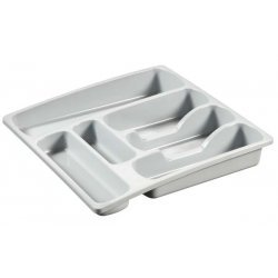 Curver Cutlery Tray 6 Compartments 38x38x6 cm Gray