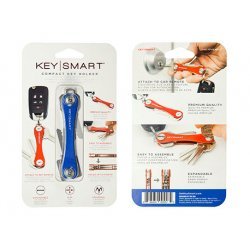 KeySmart Compact Schlüsselanhänger Blue Clam