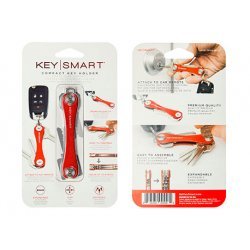 KeySmart Compact Schlüsselanhänger Red Clam