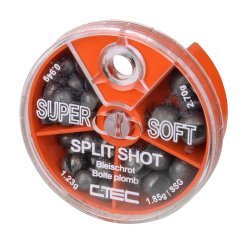 C-Tec Super Soft Split Shot 4 Fächer
