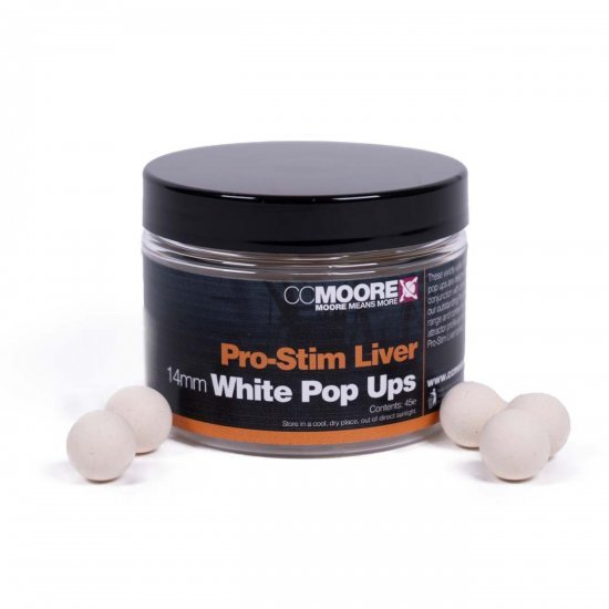 CC Moore Pro-Stim Liver White Pop-Ups 14 mm