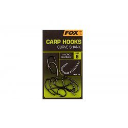 Fox Carp Hooks Curve Shank Barbed
