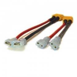 Jarocells XT60 male to 6.3mm blade connector female 14AWG
