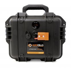 Jarocells Pelican 2050 Portable Storm Case Schwarz Hohe Kapazität 12V84Ah