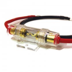 Jarocells Anderson SB50 orange (12V) to 8mm ring terminal with 60A fuse 10AWG (0.3m)