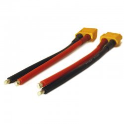 Jarocells XT60 set (male and female) 10cm silicone wire 14AWG