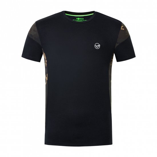 Korda LE geschnittenes T-Shirt Schwarz