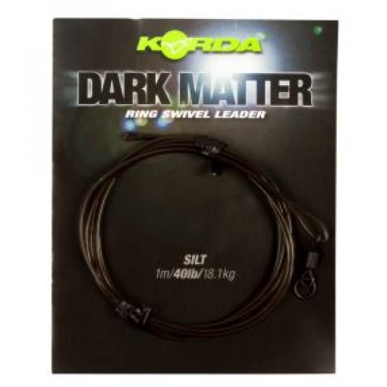 Korda Dark Matter Leader Ring Swivel 1.00m 40lb