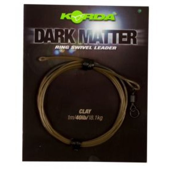 Korda Dark Matter Leader Ring Swivel 1.00m 40lb