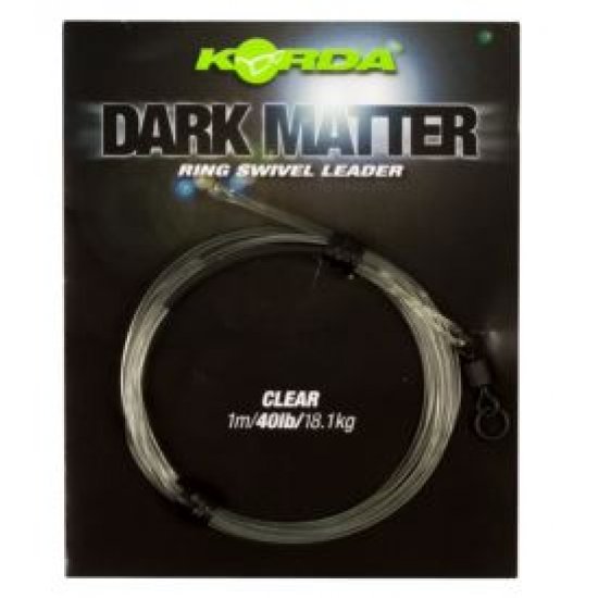 Korda Dark Matter Leader Ring Swivel 1.00m 40lb