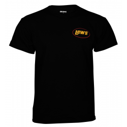 Lews Kurzärmliges schwarzes T-Shirt