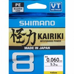 Shimano Kairiki 8 300m Yellow 0.060mm 5.3kg
