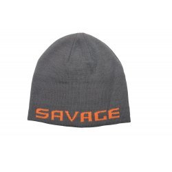Savage Gear Logo Beanie One Size Rock Gray Orange