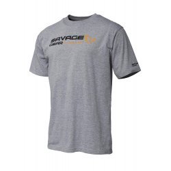 Savage Gear Signature Logo T-Shirt Gray Melange