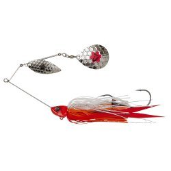 Savage Gear Da Bush Spinnerbait 18cm 42g Sinking Red Head Silber