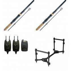 Sonik 12ft VaderX RS 2 Rod Carp Kit Complete Gold