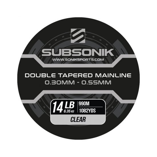 Sonik Subsonik Double Tapered Mainline Clear 16lb 990m