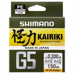 Shimano Kairiki G5 100 m 0,15 mm 5,5 kg Orange