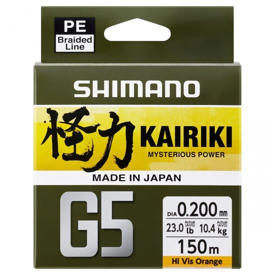 Shimano Kairiki G5 150 m 0,18 mm 8,0 kg Orange