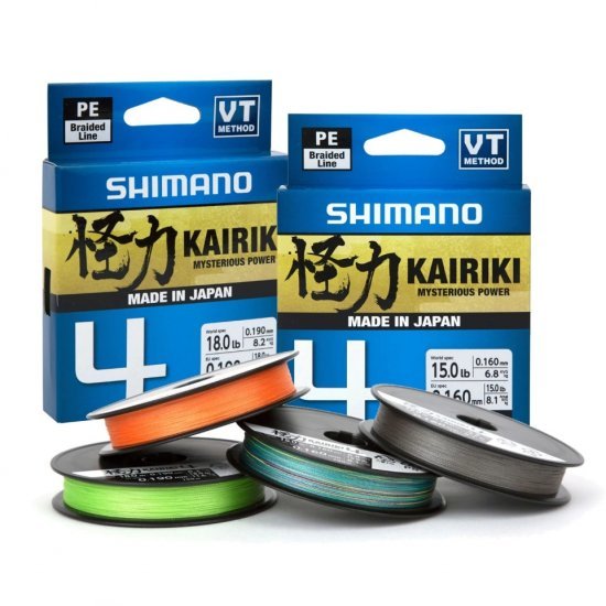 Shimano Line Kairiki 4 150 m 0,28 mm 26,0 kg Mantisgrün