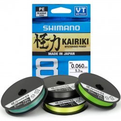 Shimano Line Kairiki 8 3000 m 0,16 mm 10,3 kg, mehrfarbig