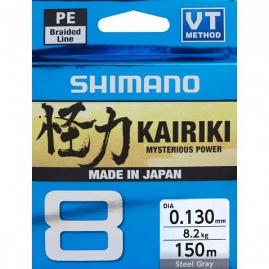 Shimano Kairiki 8 0,280 mm 29,3 kg 150 m Stahlgrau