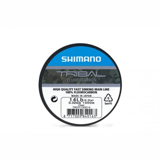 Shimano Tribal Carp Fluorocarbon 1000m Clear 0.32mm