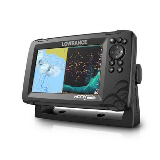 Lowrance Hook Reveal 7 mit 50-200 HDI CHIRP-Geber