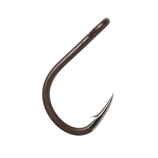 MadCat Pellet Hook A-Static Größe 2/0 5 Stück Braun