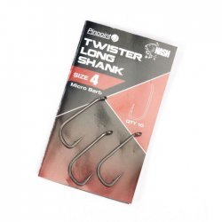 Nash Twister Long Shank Größe 4 Micro Widerhaken