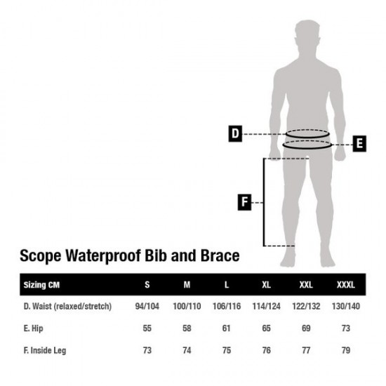 Nash Scope Waterproof Bib and Brace L