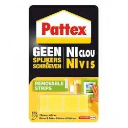 Pattex Supermount strips Removable 10 Pieces