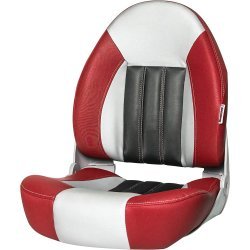 Tempress Probax Orthopädischer Bootssitz Rot Grau Carbon