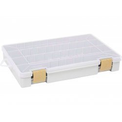 Westin W3 Tackle Box 27,5 x 18,5 x 4,5 cm, grau, transparent