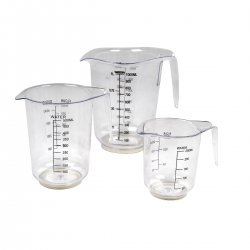 Measuring Cup Set 3 Pieces Transparent
