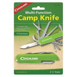 Coghlans Swiss Army Knife 11 Functions Stainless Steel Green
