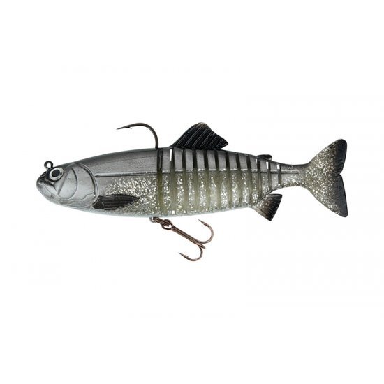 Fox Rage Replicant 18 cm gegliederter 80 g UV-Silber-Köderfisch