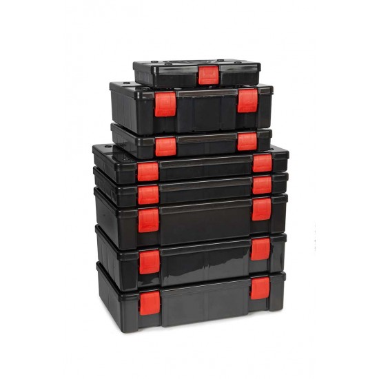 Fox Rage Stack and Store Shield Aufbewahrungsbox mit 16 Fächern, groß, flach