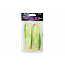 Fox Rage Slick Shad Ultra UV Lemon Tiger 13cm 4 Pieces