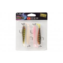 Fox Rage UV Spikey Shad Loaded 9cm 4 Pieces