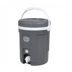 EDA Wasser/Saftbehälter Mit Hahn Grau 4 Liter